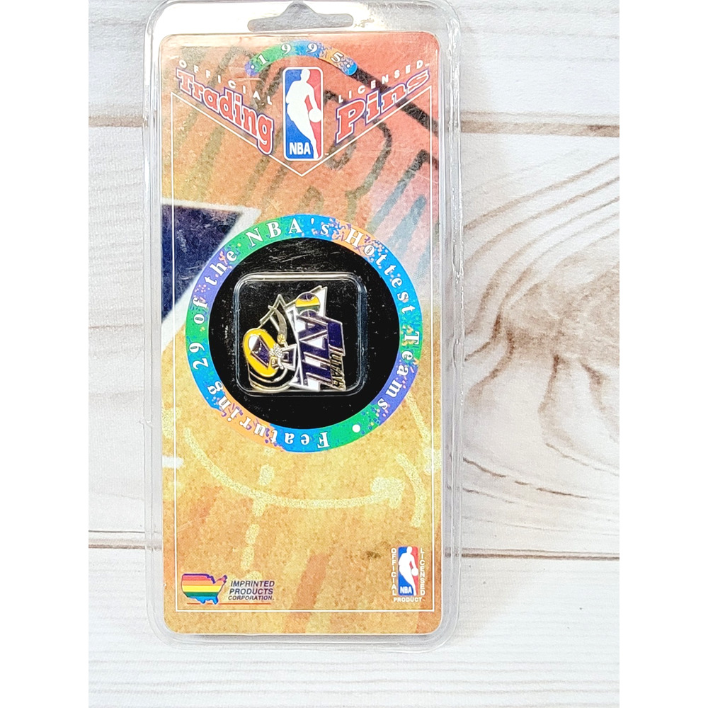 Vintage NBA Official Utah JAZZ 1995 Pin NEW Sealed